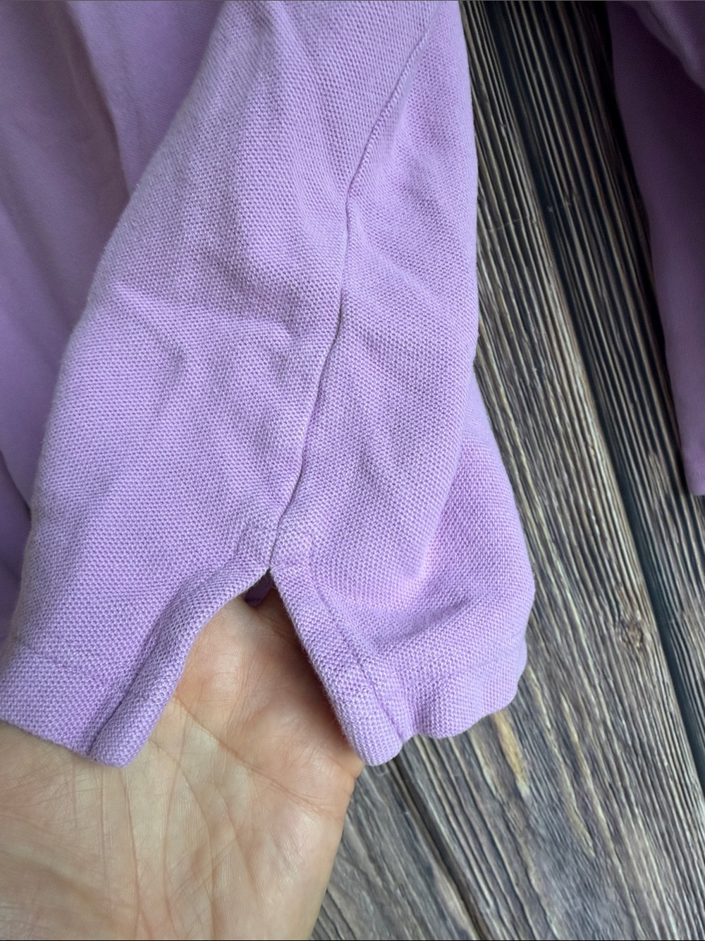 L.L.Bean Women’s Long Sleeve Polo Shirt Large Lavender Pink 100% Cotton Casual - Picture 11 of 15